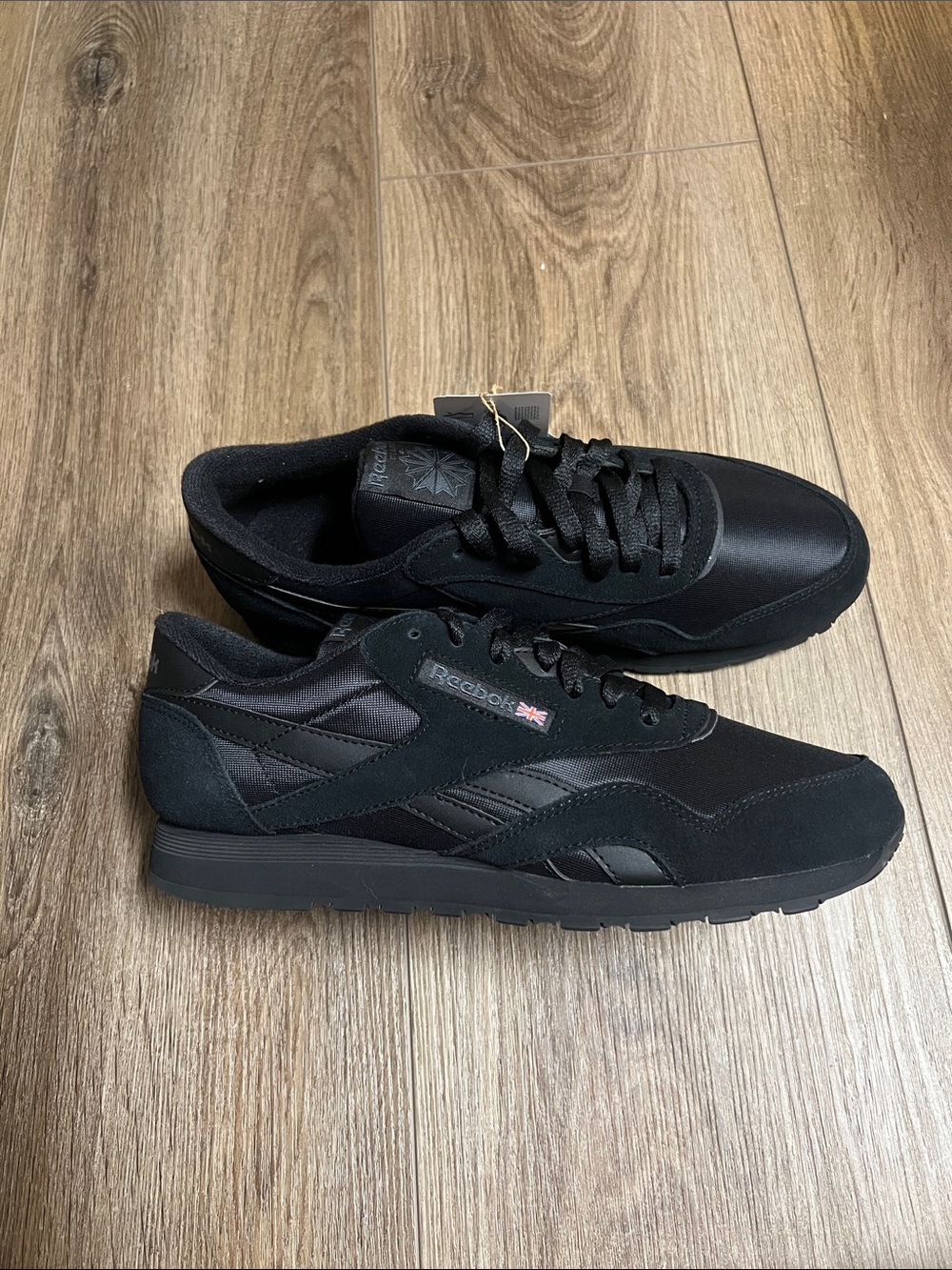 Reebok Men's Black Classic Runner Sneakers